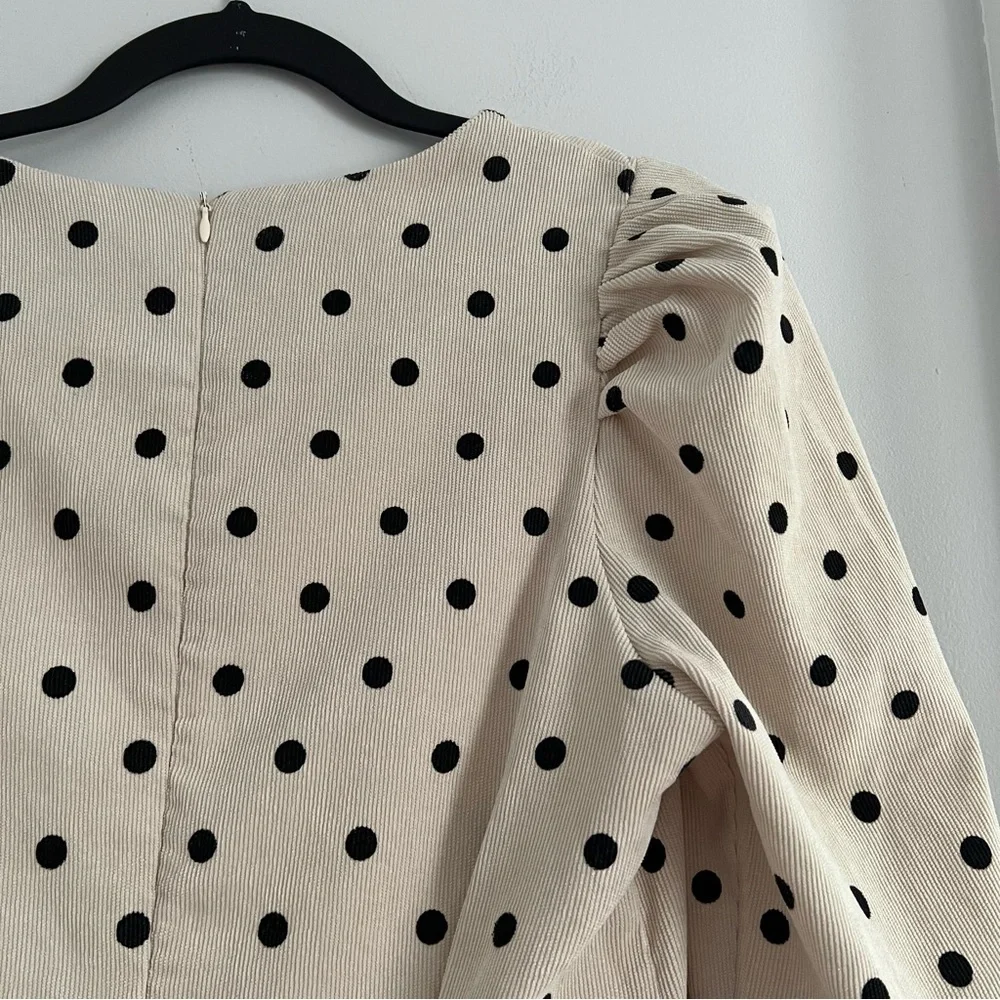 Long Sleeve Polka Dot Dress - Picture 5 of 6